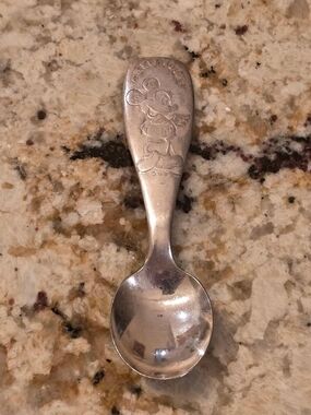Vintage Walt Disney Mickey Mouse Baby Spoon Branford Silver Plated